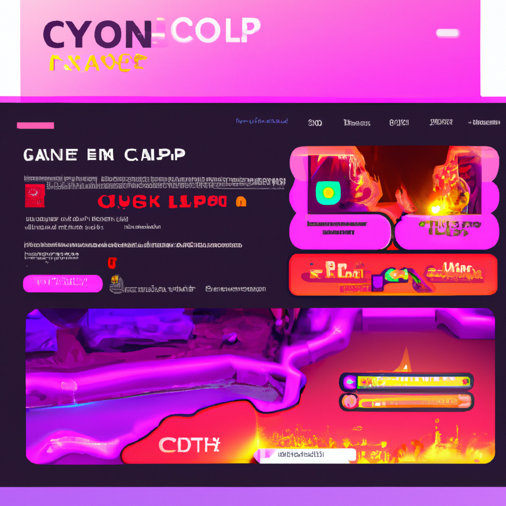 Screenshot: molten canyon level with score HUD